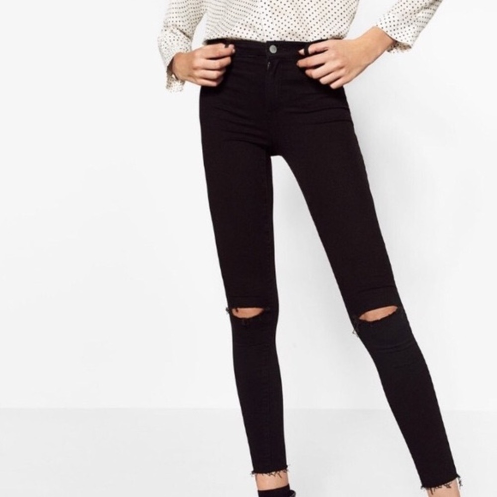 Zara Ripped Jeans Jeggings